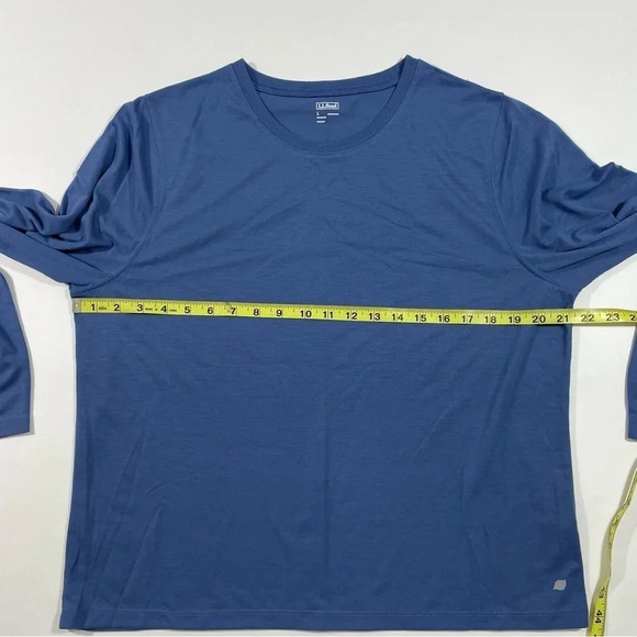 LL Bean Womens Basic Everyday Shirt Larkspur Polyester - Picture 5 of 6